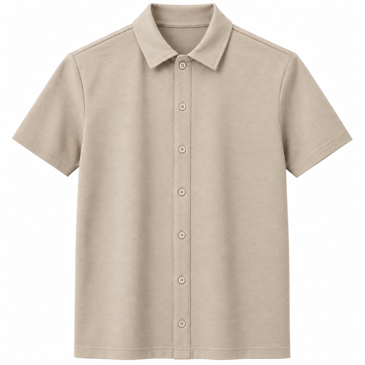 Short Sleeve Knit Shirt Cardigan
