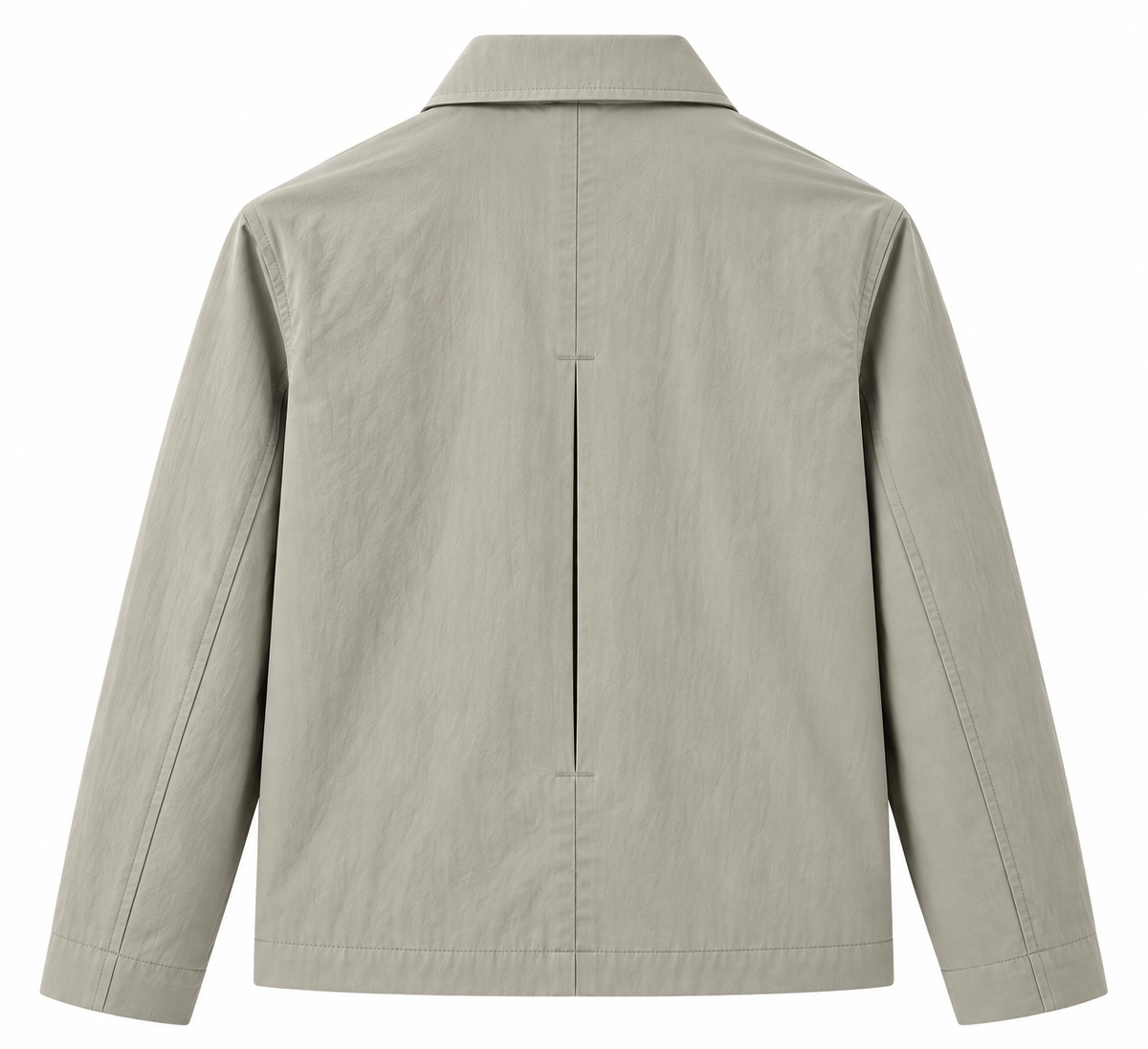 Long Sleeve Lightweight Double Zipper Jacket with Collar