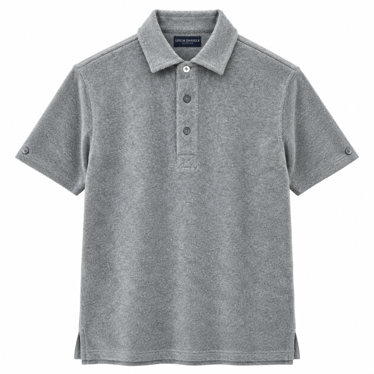 French Terry Cloth Polo Shirt