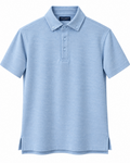 Short Sleeve Mock Polo with Button Down Collar