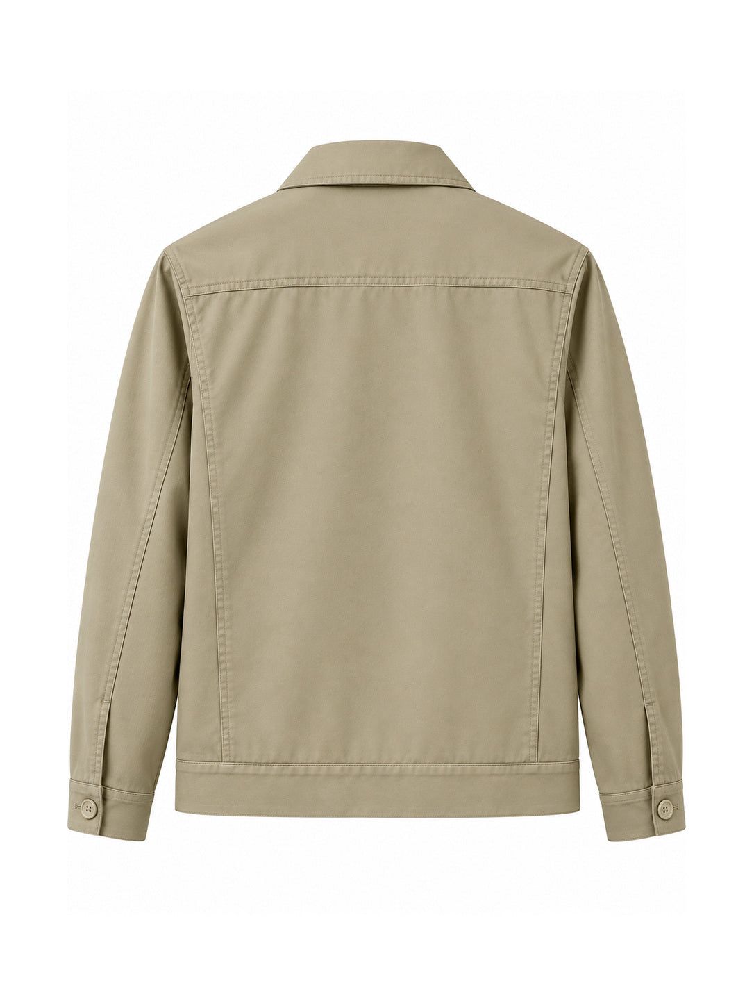 Long Sleeve Lightweight 5 Button Jacket with Collar