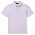 Lilac Polo Shirt with Button-Down Collar