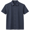 Short Sleeve Knit Shirt Cardigan