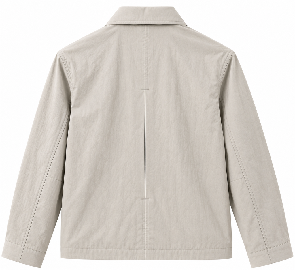 Long Sleeve Lightweight Double Zipper Jacket with Collar