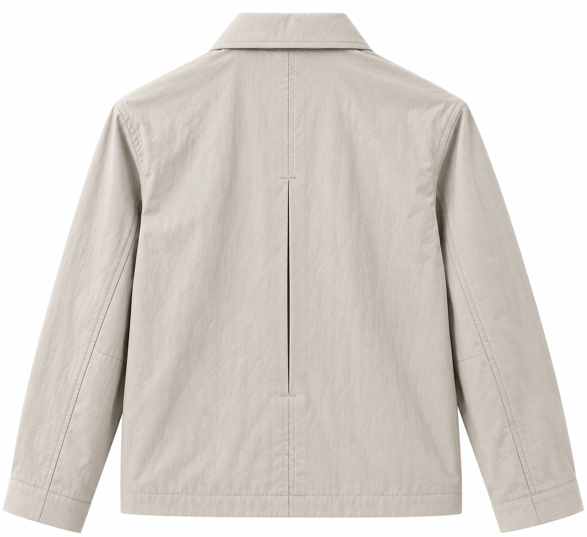 Long Sleeve Lightweight Double Zipper Jacket with Collar
