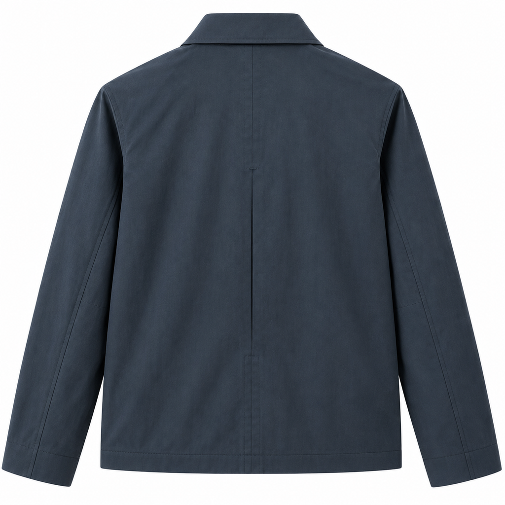 Long Sleeve Lightweight Double Zipper Jacket with Collar